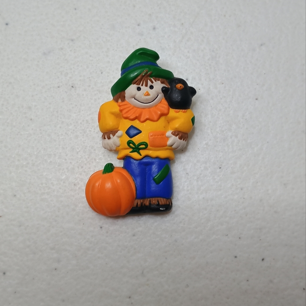Colorful Scarecrow Resin Brooch